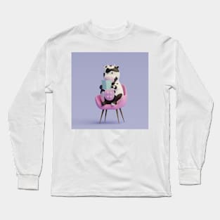 chilling cow Long Sleeve T-Shirt